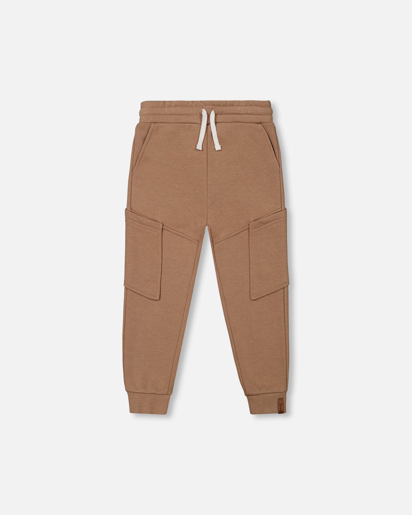 French Terry Sweatpants With Side Pockets Beige-0