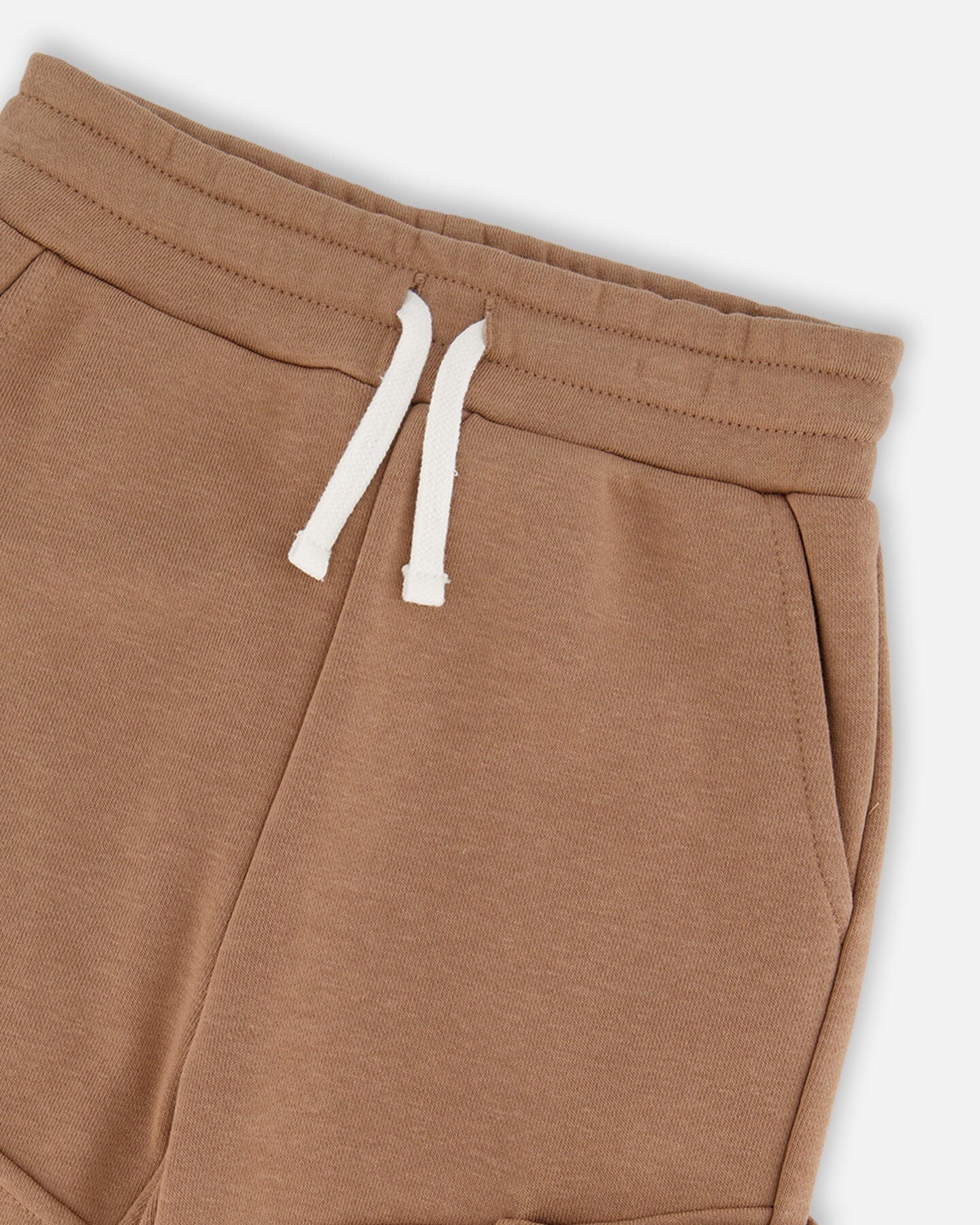 French Terry Sweatpants With Side Pockets Beige-3