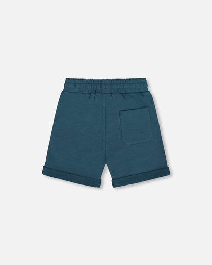 French Terry Short Teal-2