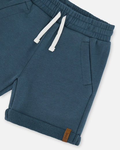 French Terry Short Teal-3