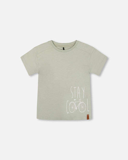 Short Sleeve Graphic Tee Sage-0