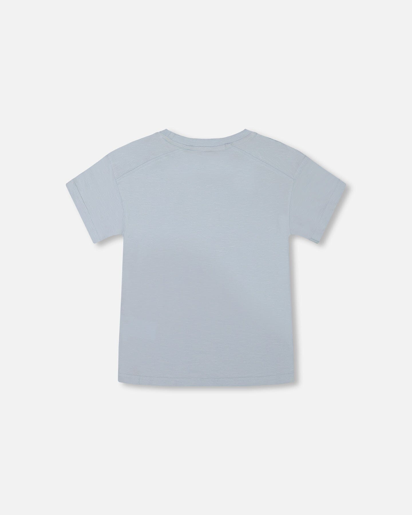 Short Sleeve Graphic Tee Blue And Ramen-3