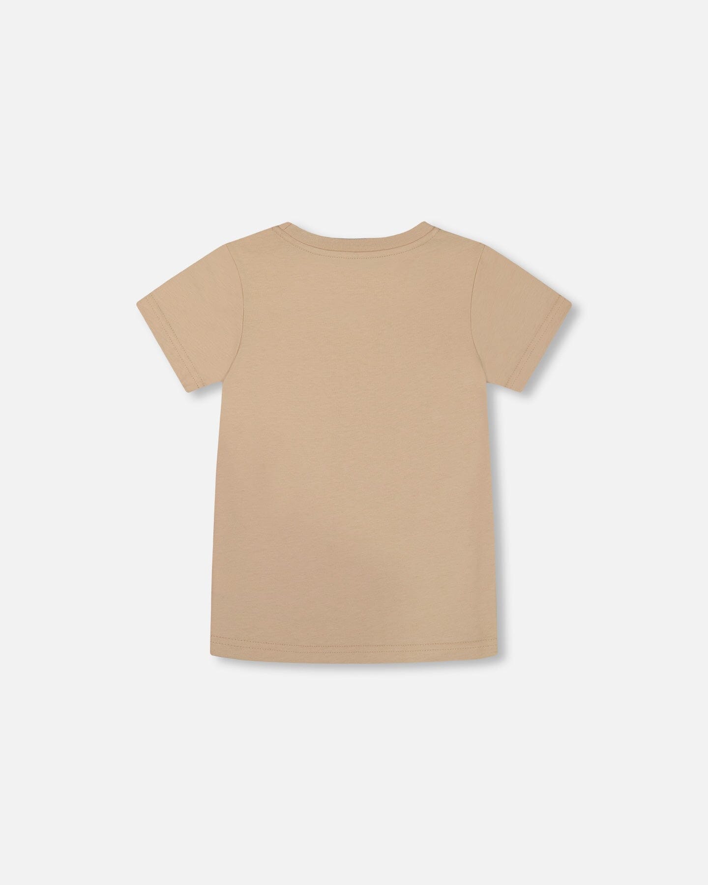 Organic Cotton Graphic Tee Black Panda On Beige Background-2