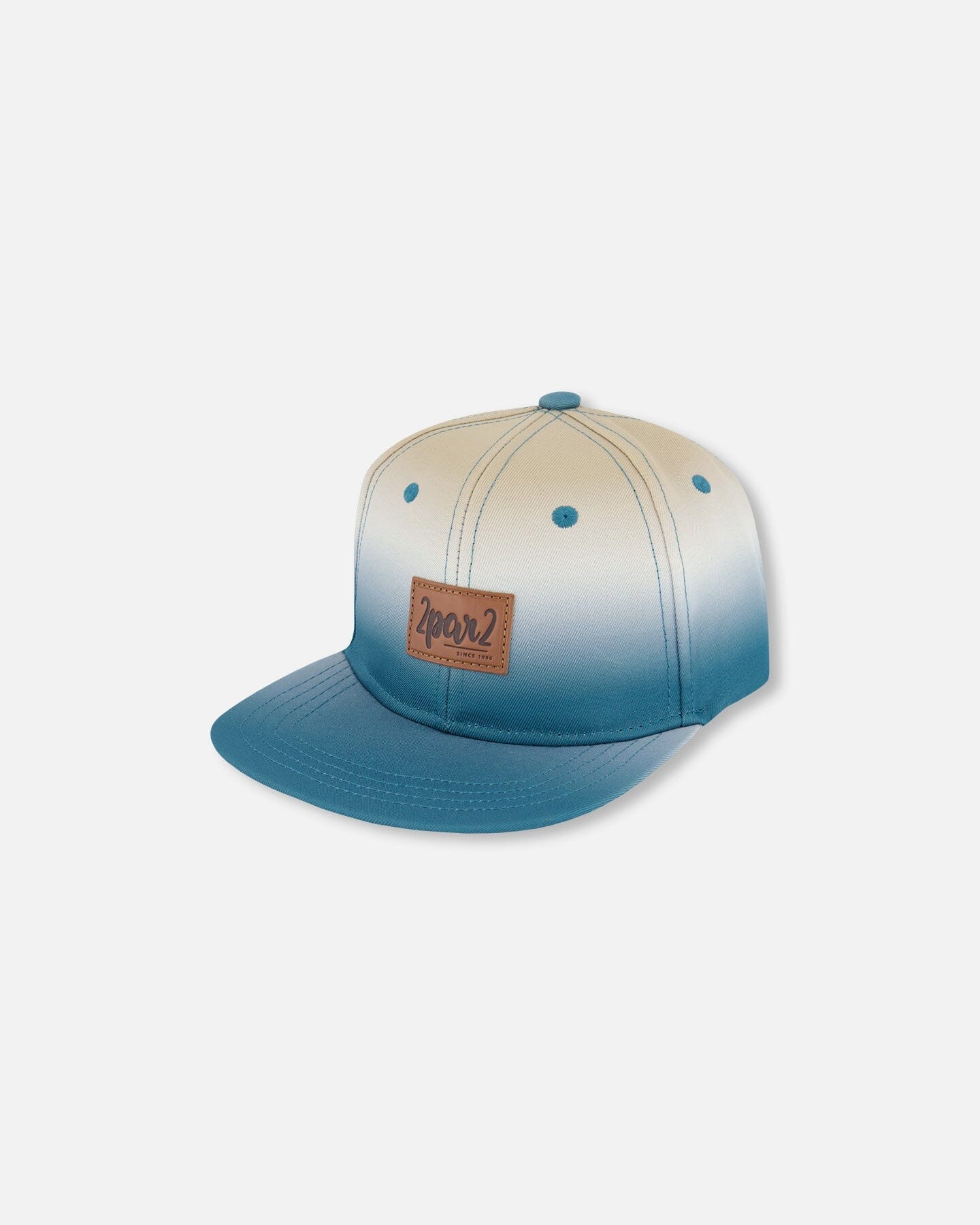Printed Cap Bluish Gray And Beige-0