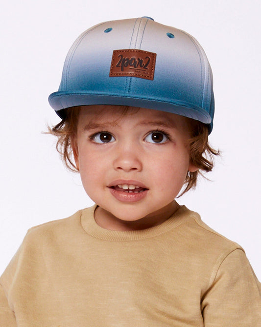 Printed Cap Bluish Gray And Beige-1