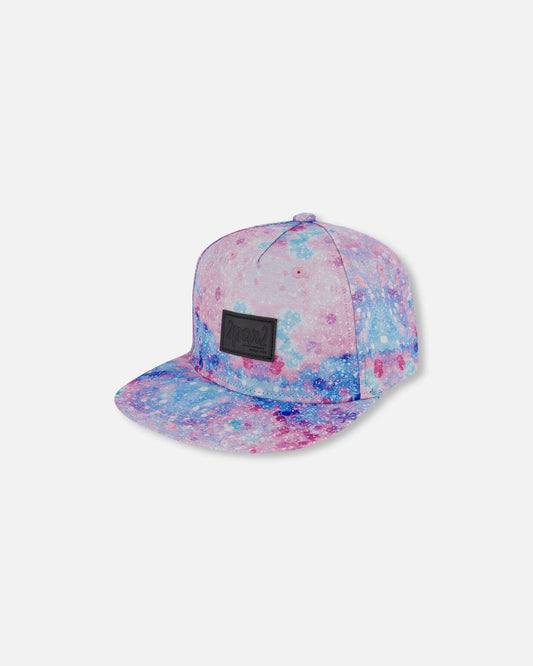 Printed Cap Pink With Bubble Effects-0