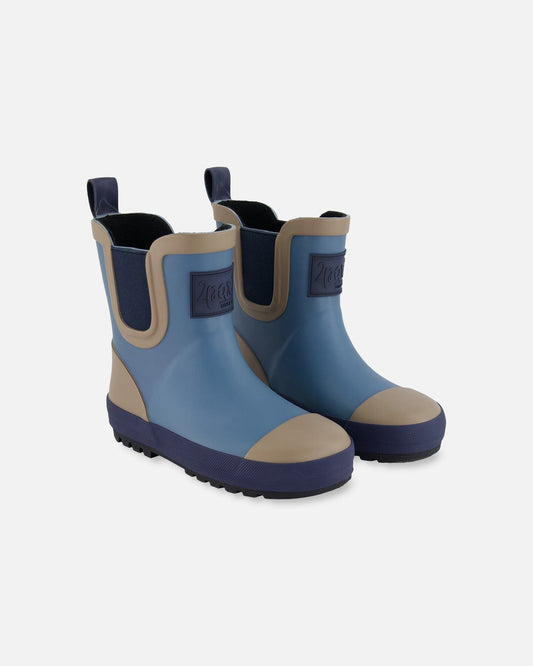 Short Rain Boots Blue-0
