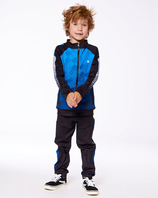 Athletic Pants Blue And Black-1