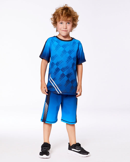 Athletic Shorts Blue And Black-1