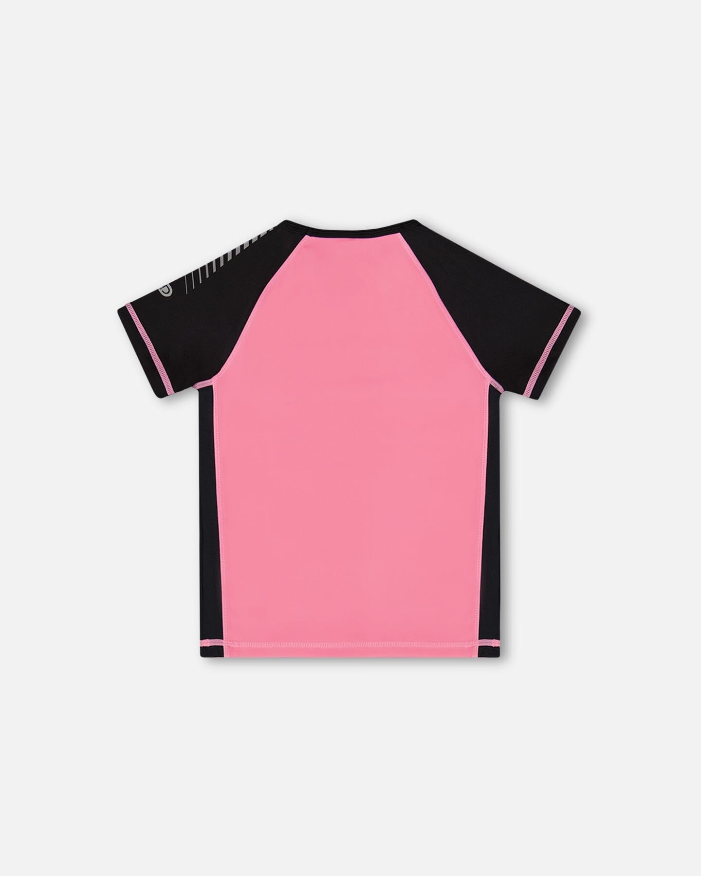 Printed Short Sleeve Athletic Top Pink With Butterflies-2