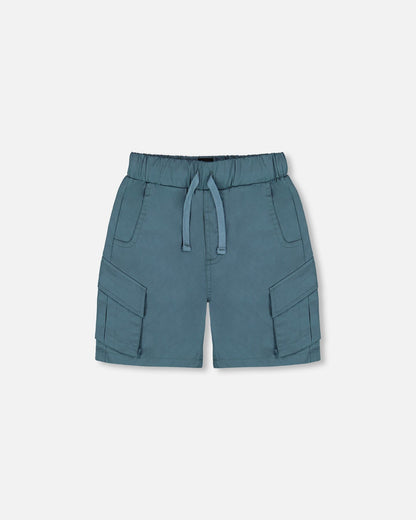 Parachute Cargo Pocket Shorts Dark Teal-0