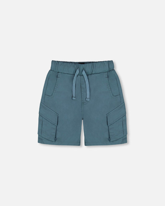 Parachute Cargo Pocket Shorts Dark Teal-0