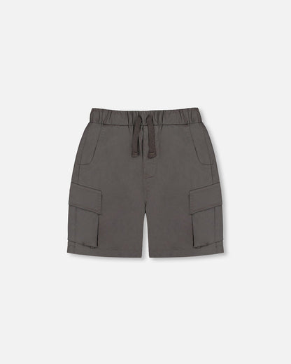 Parachute Cargo Pocket Shorts Dark Gray-0