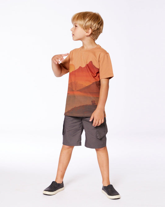 Parachute Cargo Pocket Shorts Dark Gray-1