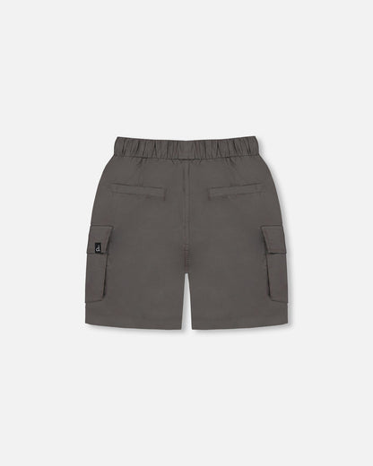 Parachute Cargo Pocket Shorts Dark Gray-2
