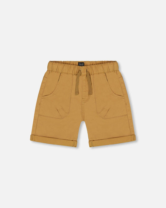 Stretch Twill Short Tan-0