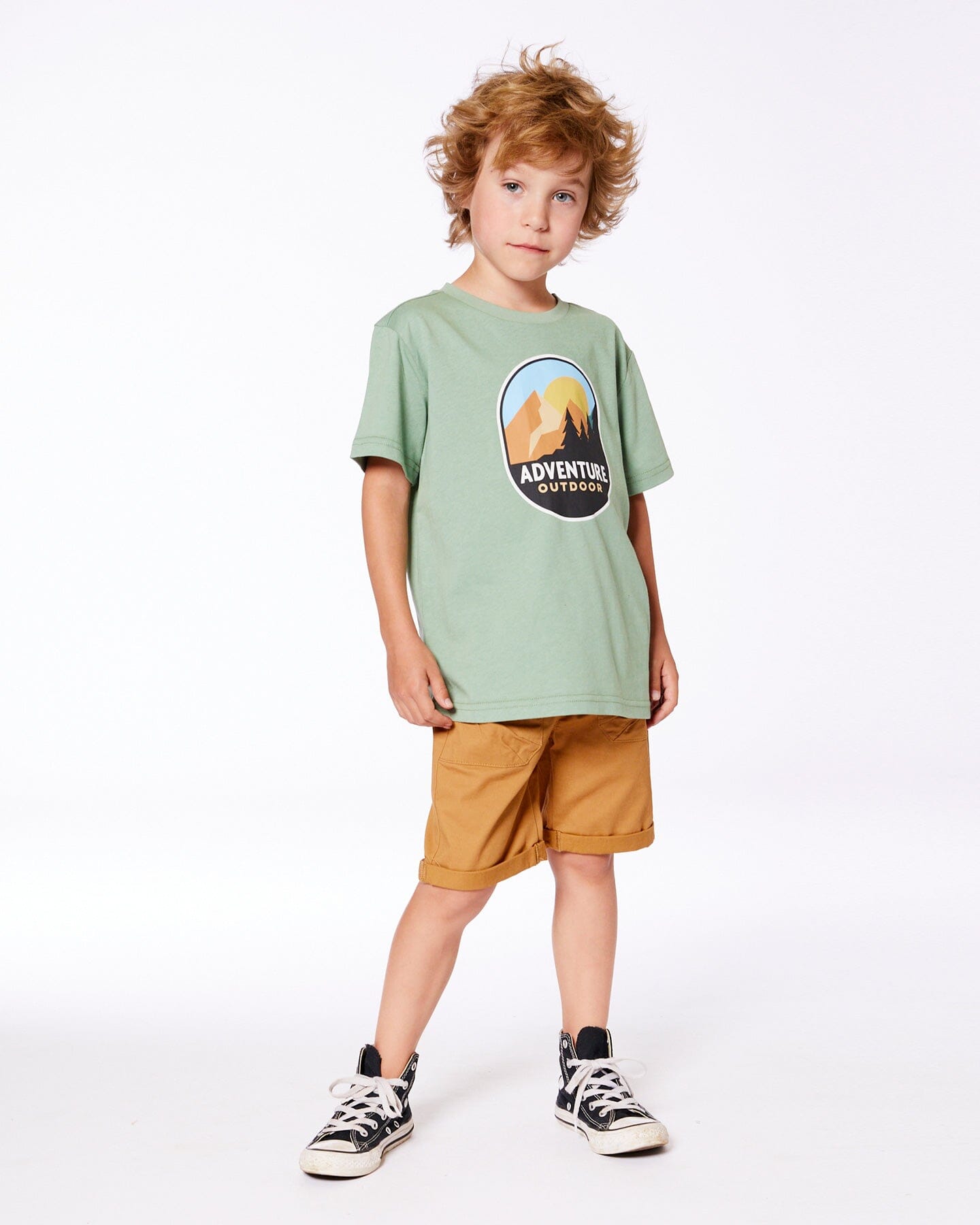 Stretch Twill Short Tan-2