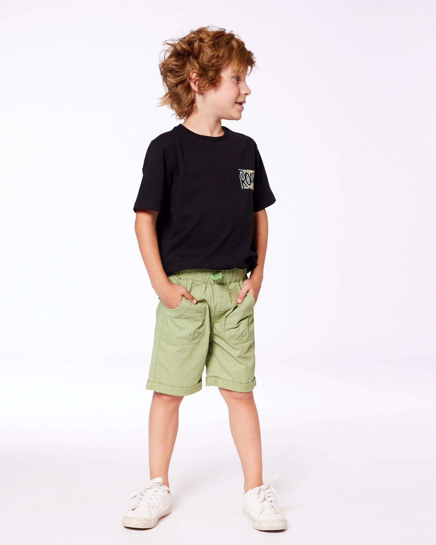 Stretch Twill Short Green-2