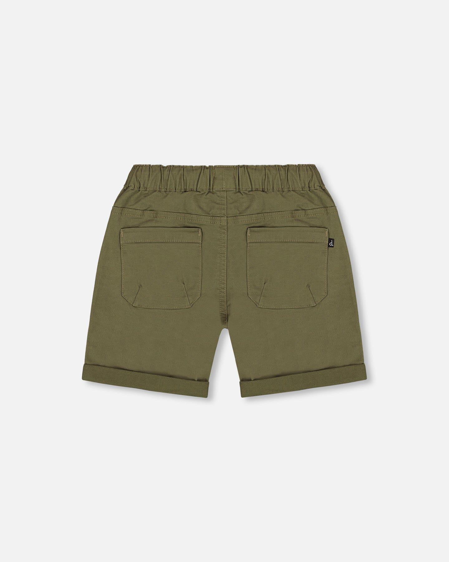 Stretch Twill Short Dark Olive Green-3