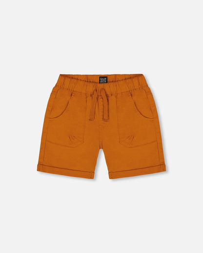 Stretch Twill Short Vibrant Orange-0