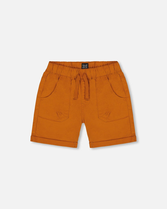 Stretch Twill Short Vibrant Orange-0