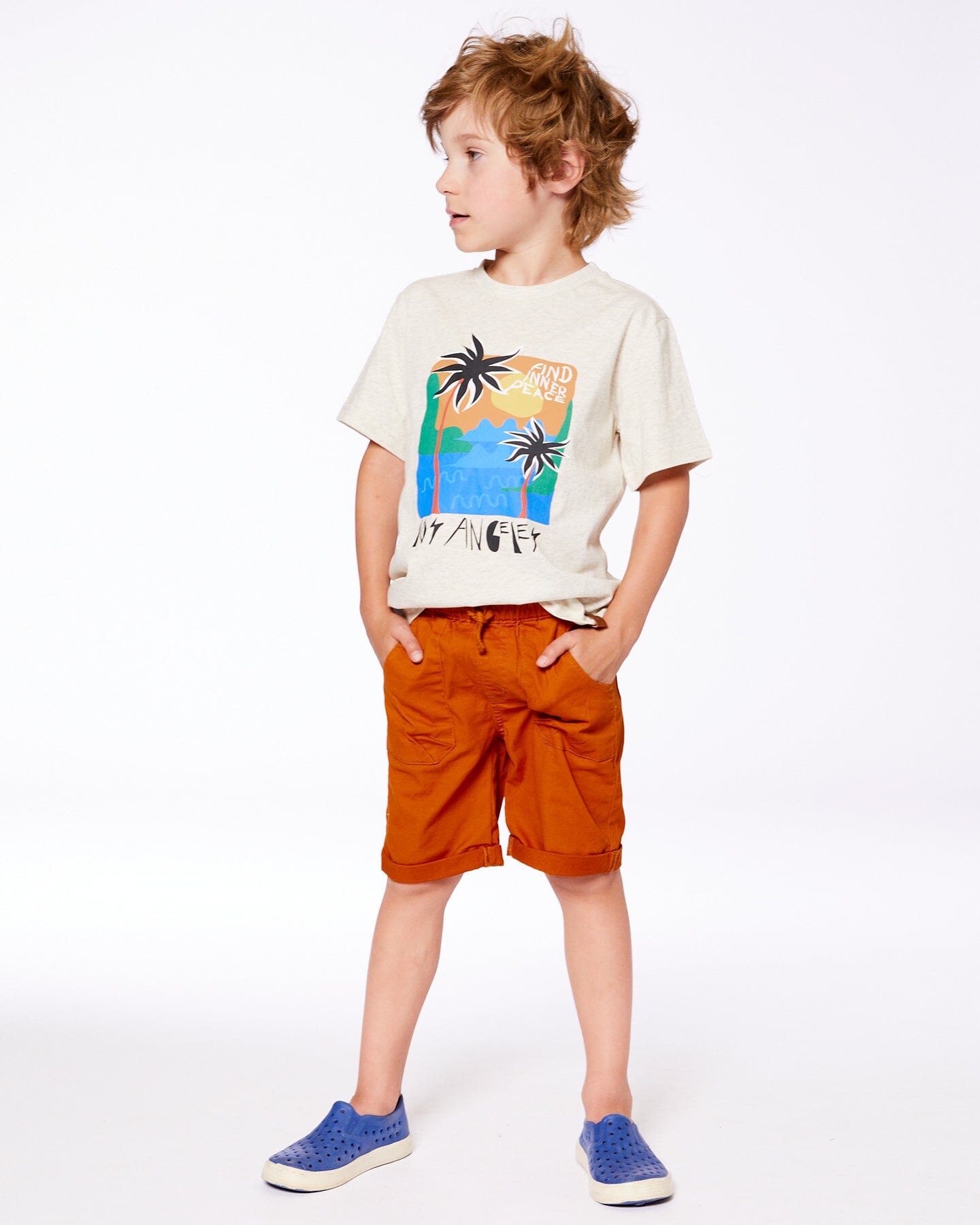 Stretch Twill Short Vibrant Orange-2