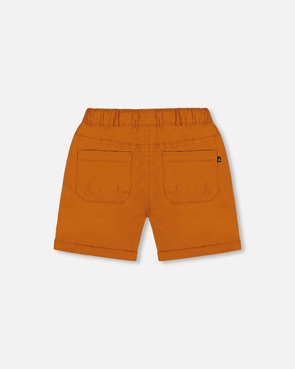 Stretch Twill Short Vibrant Orange-3