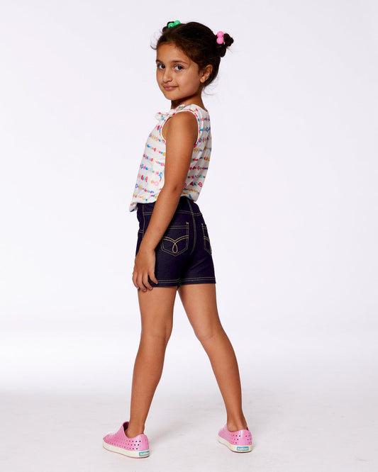 Jegging Shorts Dark Denim Blue-1