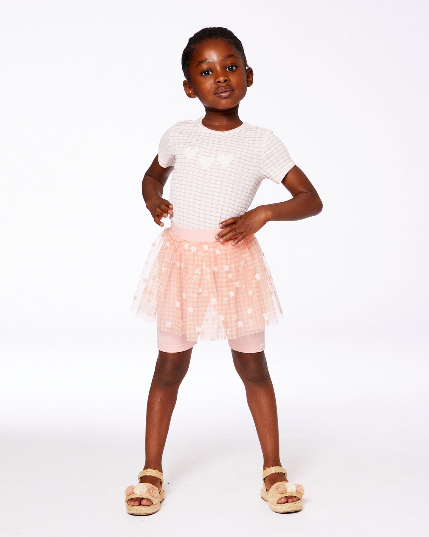 Crinkle Top With Applique Light Old Pink-1