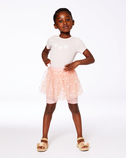 Crinkle Top With Applique Light Old Pink-1