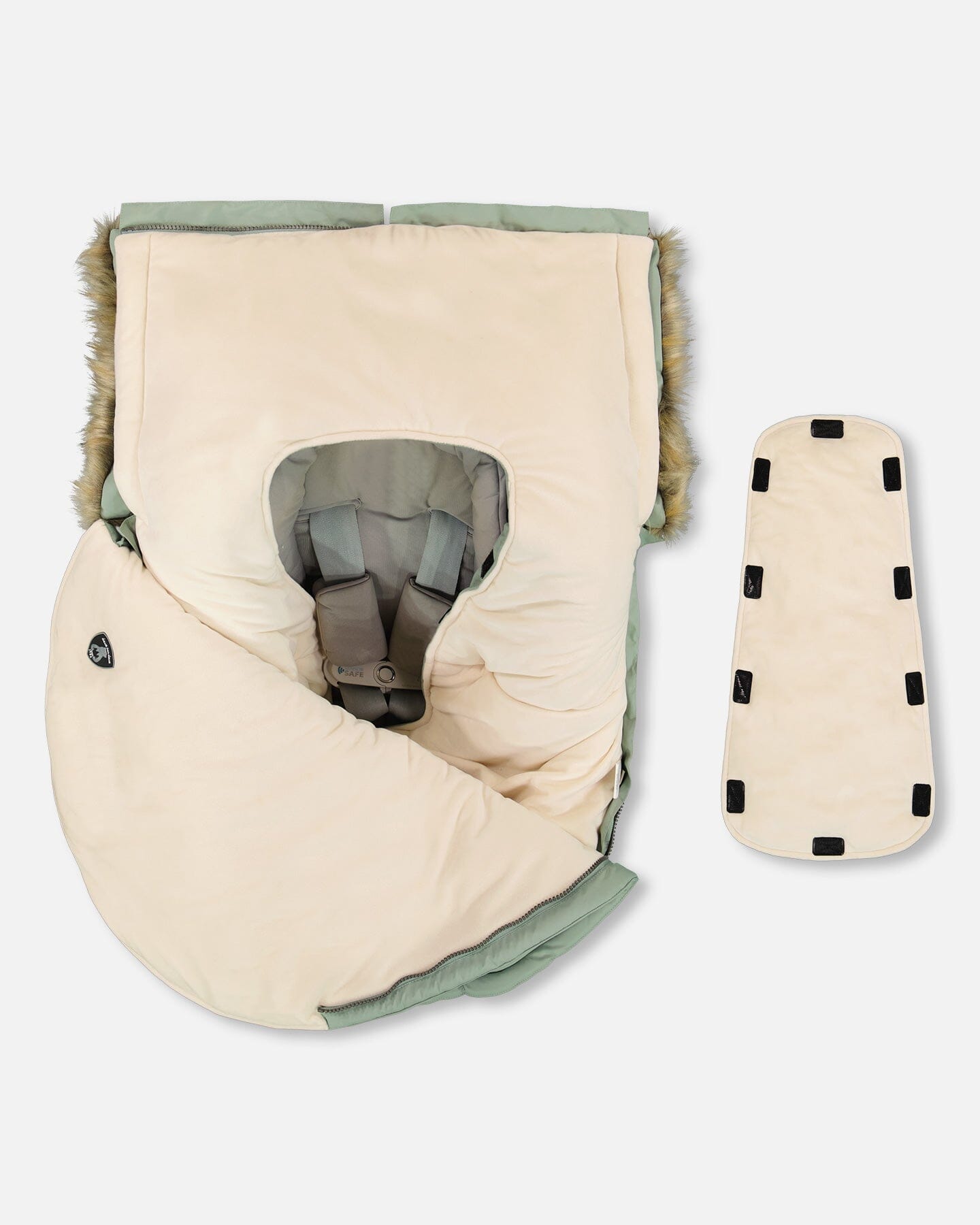 Bunting Bag Designed For Car Seat And Stroller Sage Green-2