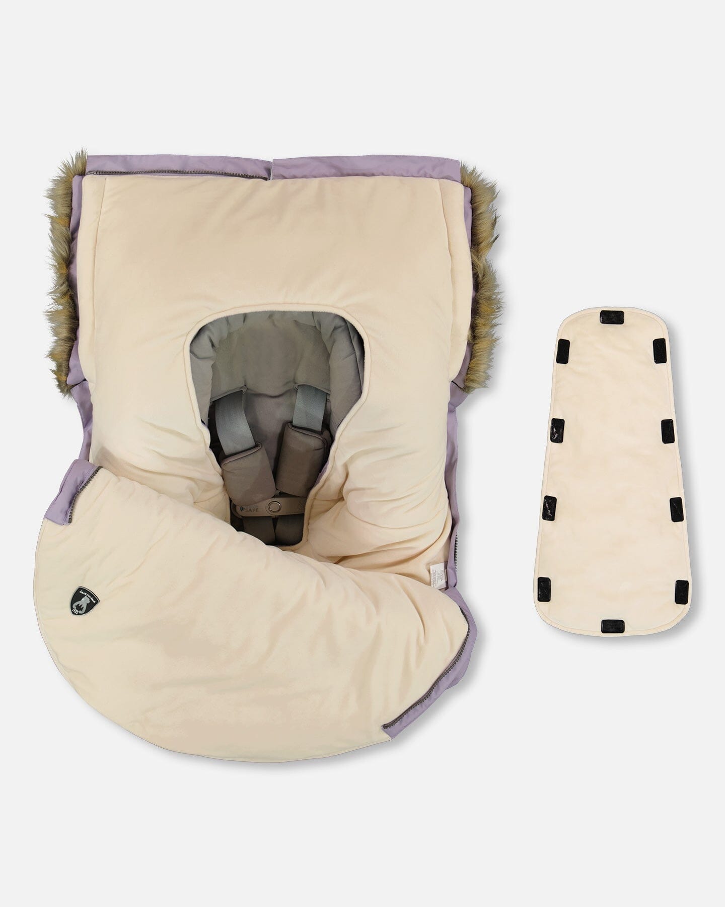 Bunting Bag Designed For Car Seat And Stroller Purple Gray-2