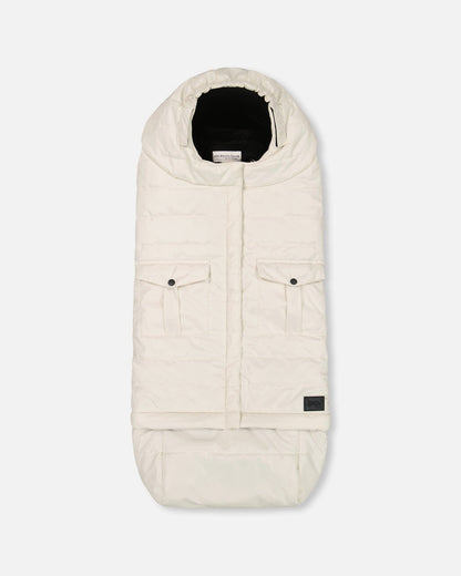 Evolutive Baby Footmuff Designed For Car Seat And Stroller Off-White-0