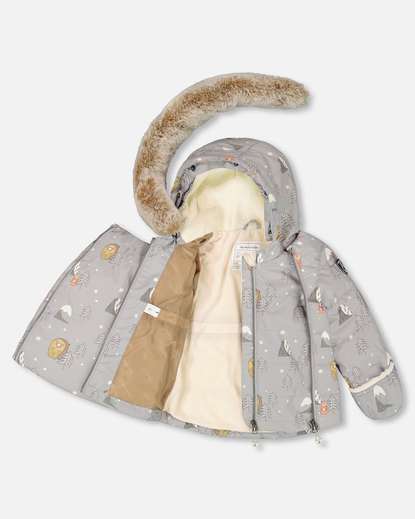 Two-Piece Baby Snug Snowsuit Gray-2