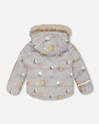 Two-Piece Baby Snug Snowsuit Gray-3