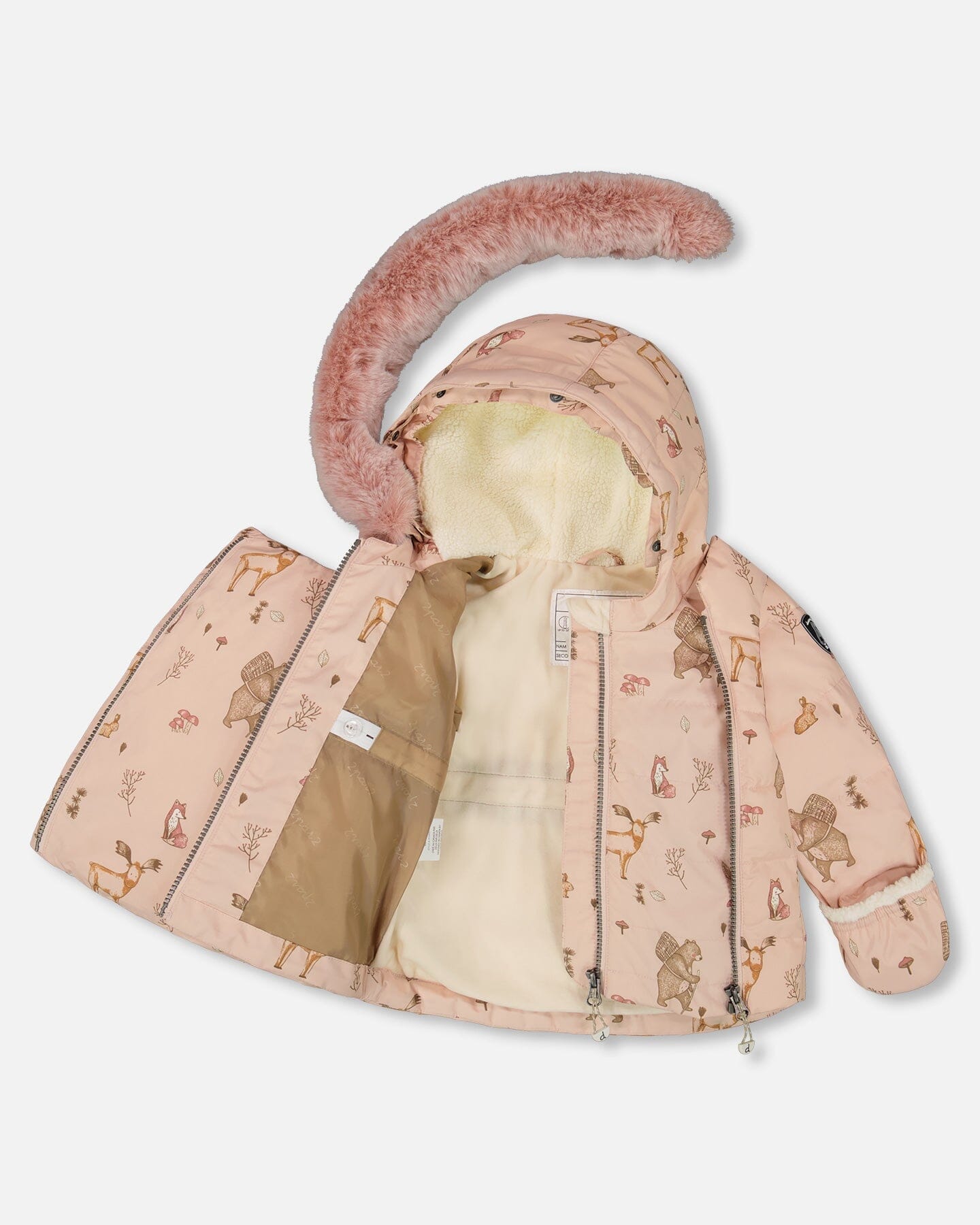 Two-Piece Baby Snug Snowsuit Dusty Pink-3