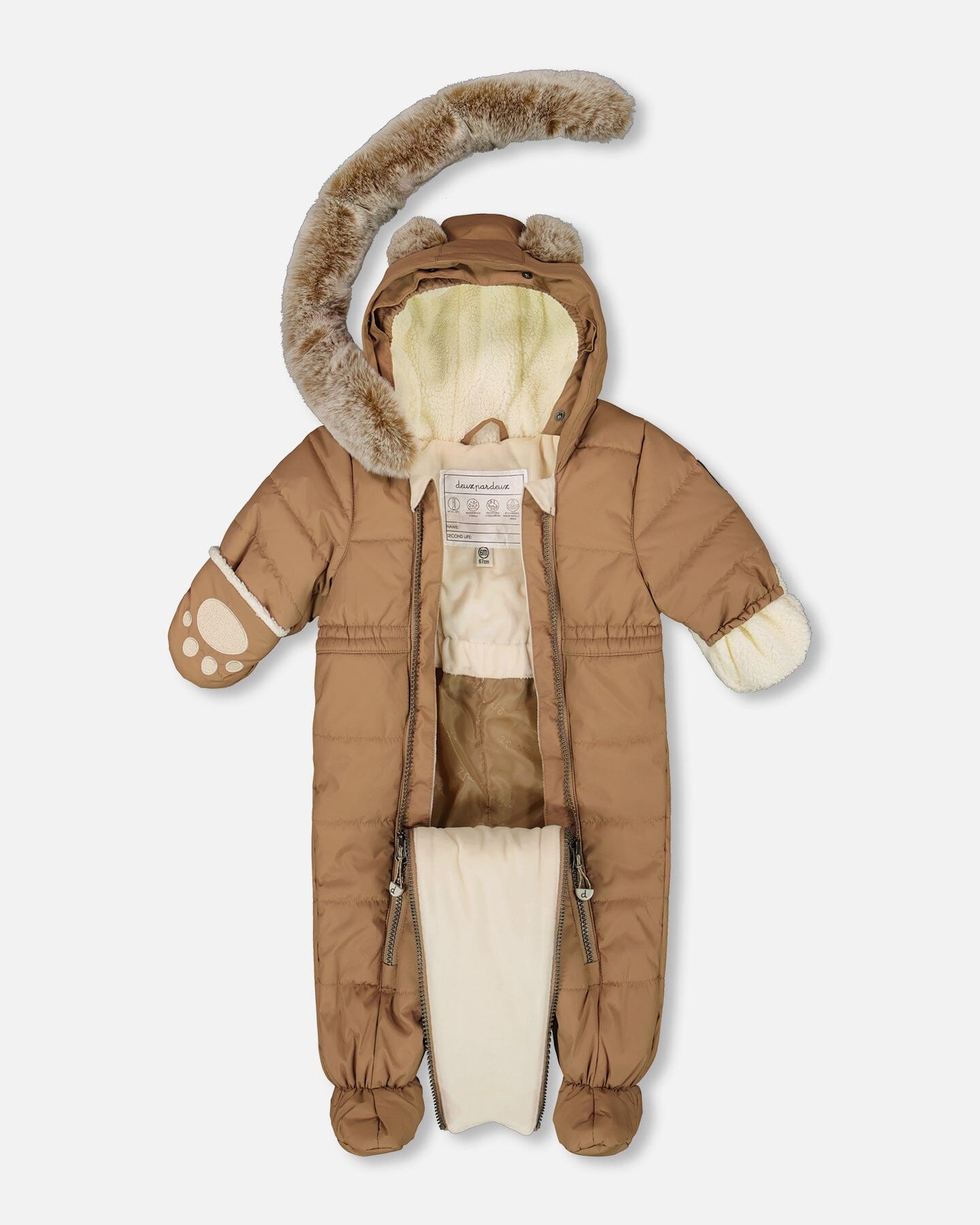 One-Piece Baby Layette Snowsuit Designed For Car Seat Chanterelle-1