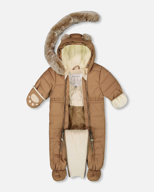 One-Piece Baby Layette Snowsuit Designed For Car Seat Chanterelle-1