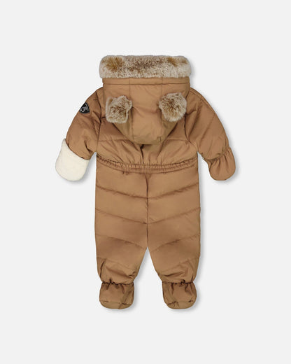 One-Piece Baby Layette Snowsuit Designed For Car Seat Chanterelle-2
