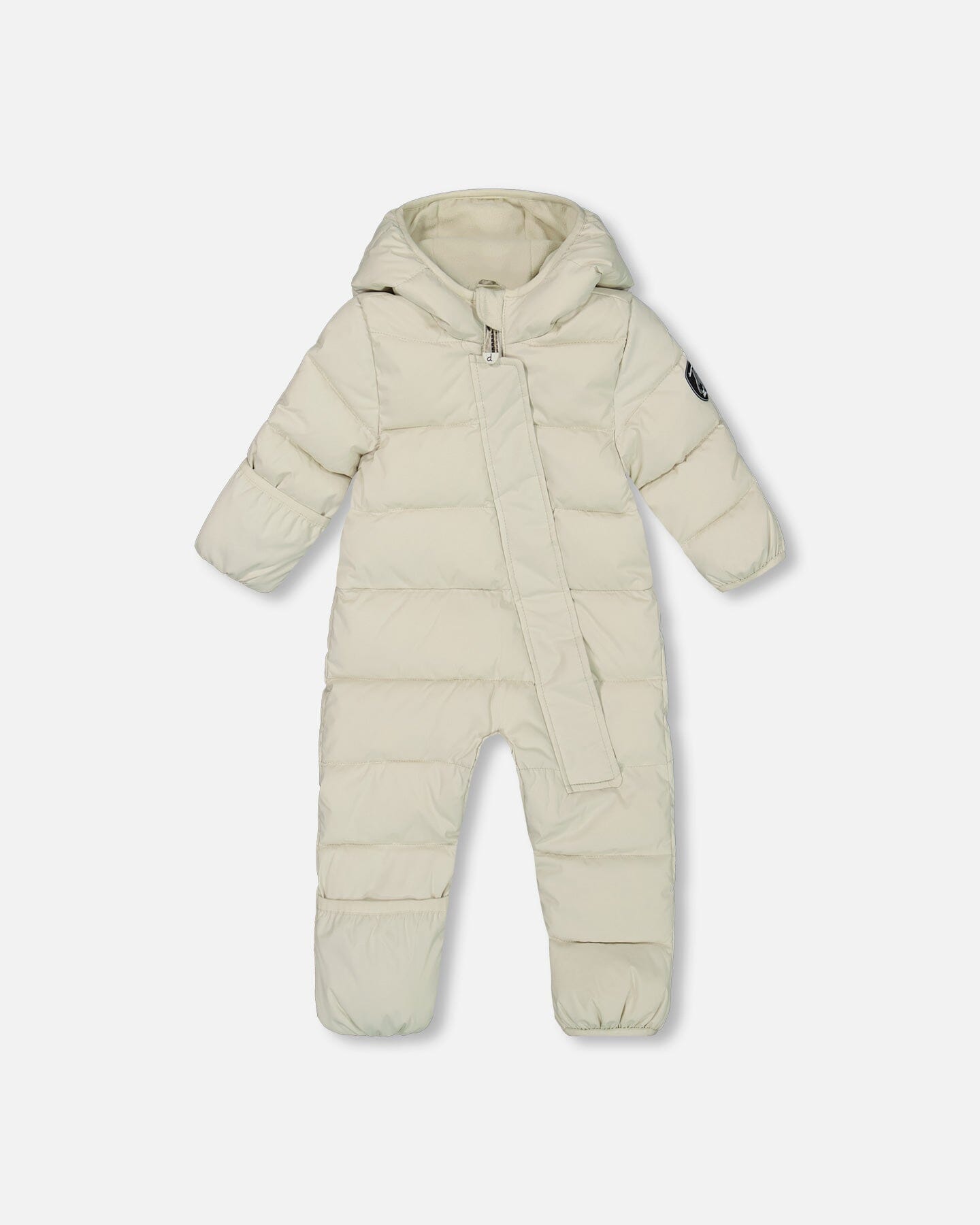 One-Piece Baby Cloud Compressible Snowsuit Designed For Car Seat Off-White-0
