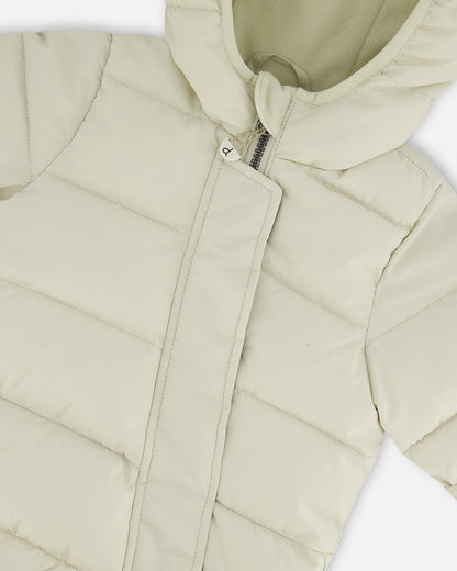 One-Piece Baby Cloud Compressible Snowsuit Designed For Car Seat Off-White-3