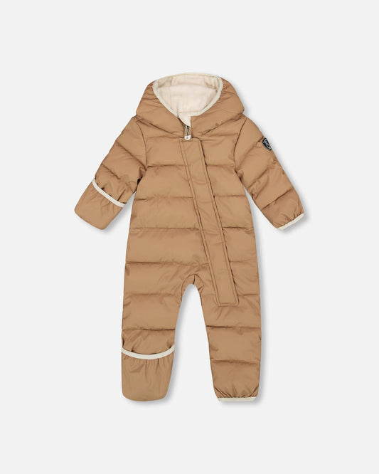 One-Piece Baby Cloud Compressible Snowsuit Designed For Car Seat Chanterelle-0