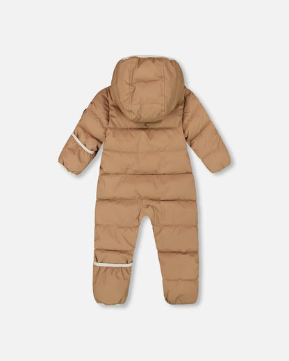 One-Piece Baby Cloud Compressible Snowsuit Designed For Car Seat Chanterelle-2