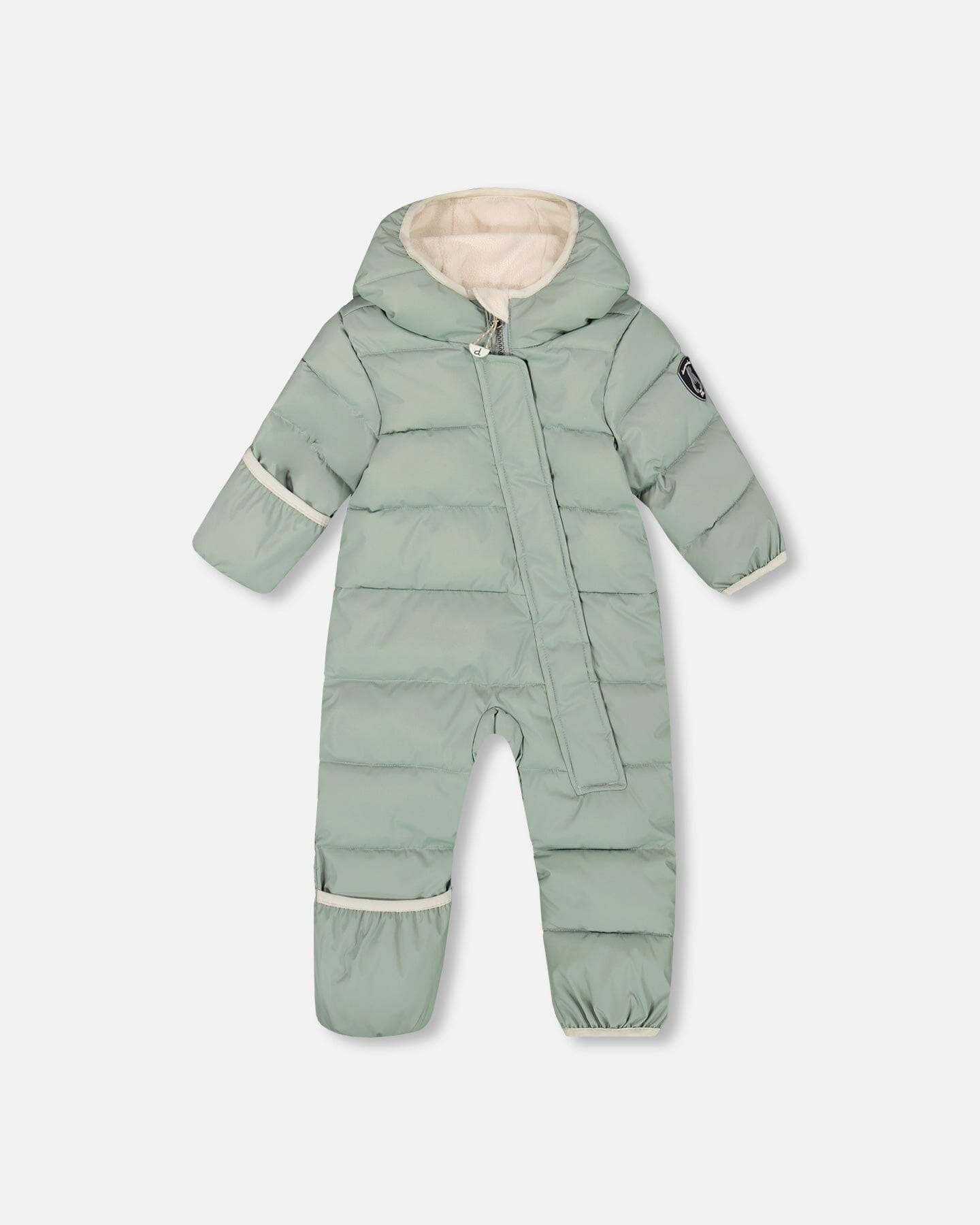 One-Piece Baby Cloud Compressible Snowsuit Designed For Car Seat Sage Green-0