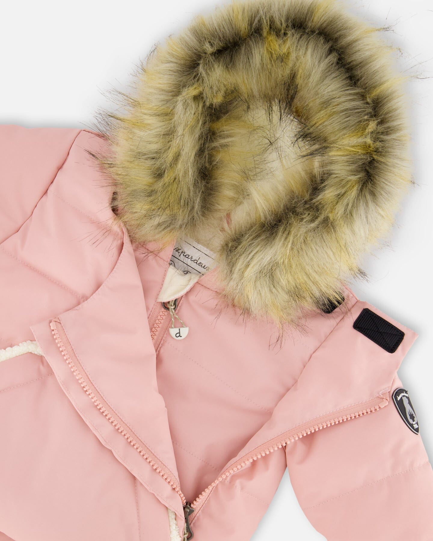 One-Piece Baby Snug Snowsuit Designed For Car Seat Pink-4