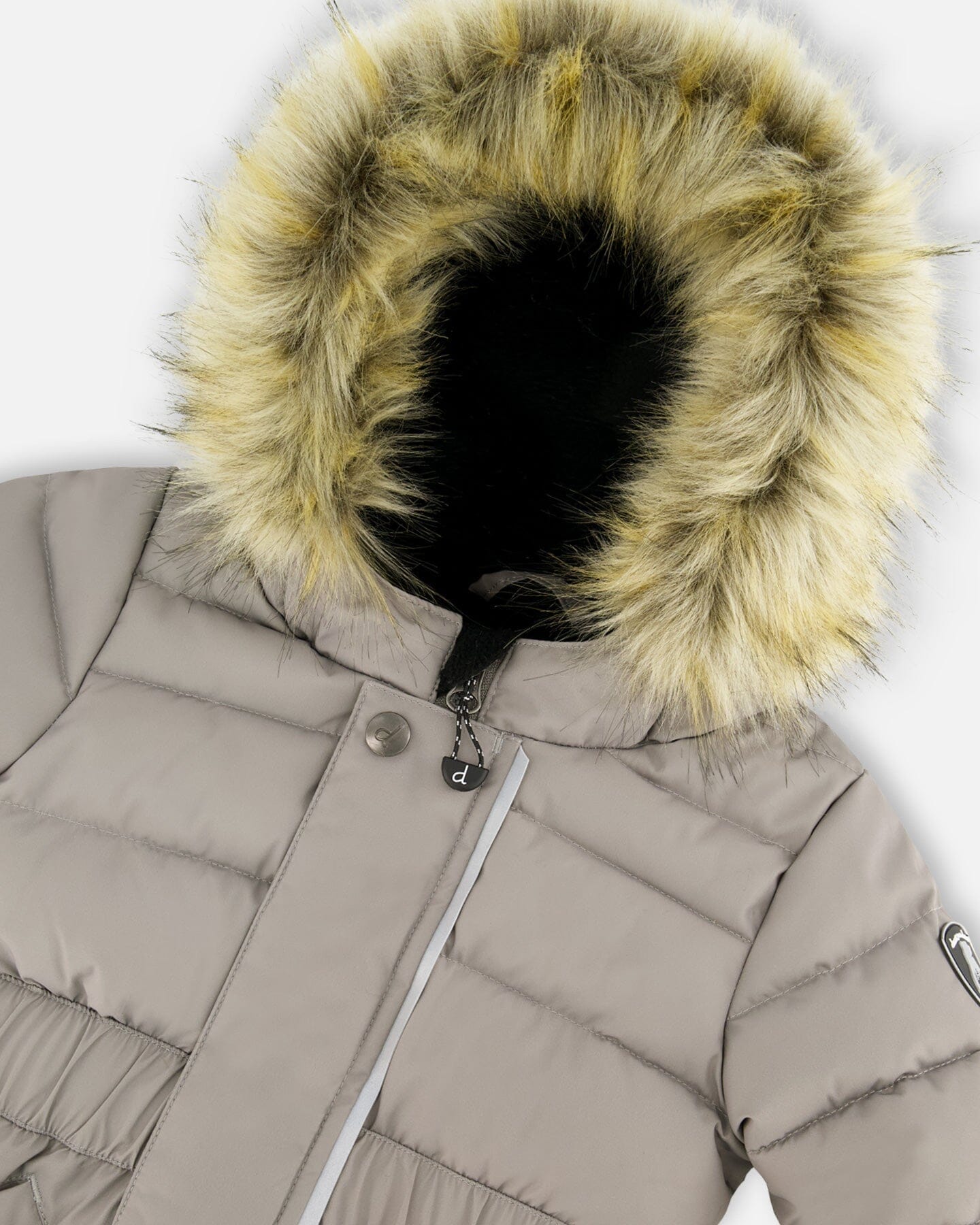 One-Piece Baby Original Puffy Snowsuit Gray-4