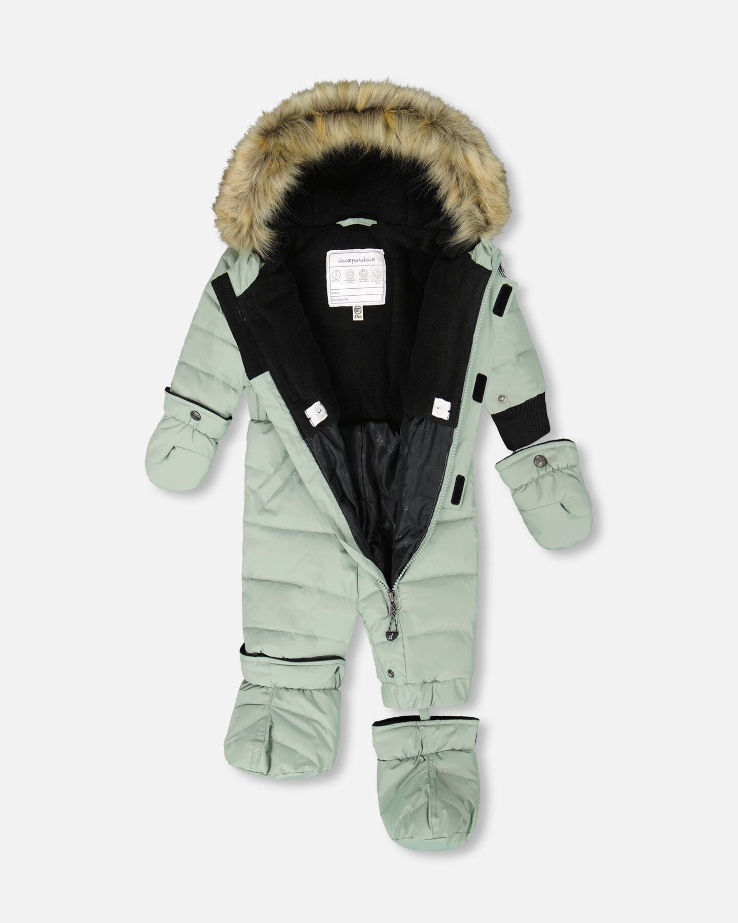 One-Piece Baby Original Puffy Snowsuit Sage Green-2