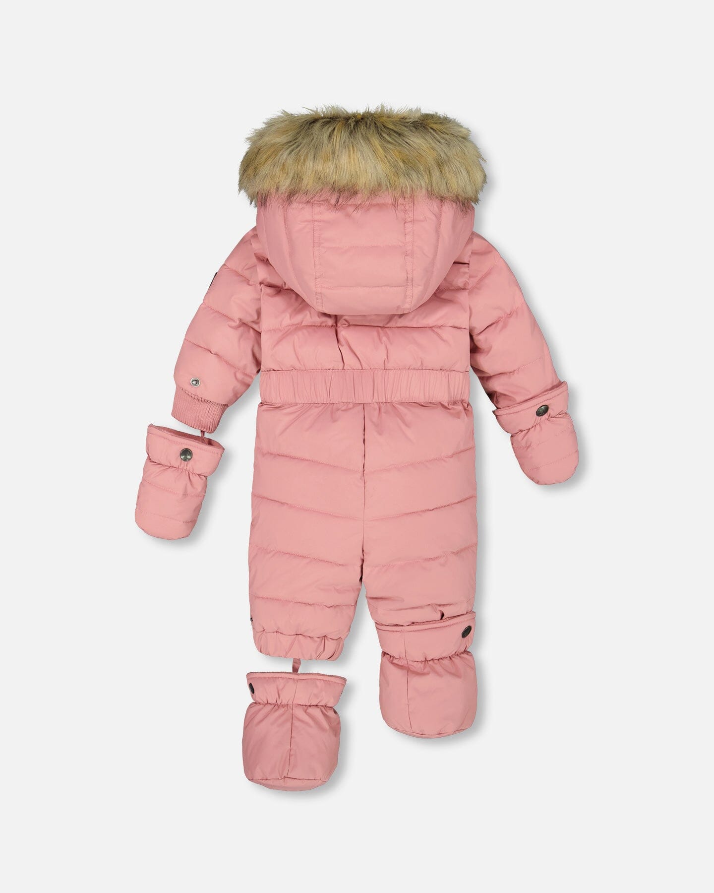 One-Piece Baby Original Puffy Snowsuit Dusty Pink-3