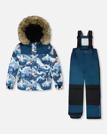 Two-Piece Discover Snowsuit Dark Teal-0