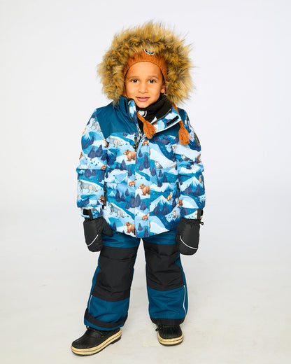 Two-Piece Discover Snowsuit Dark Teal-1